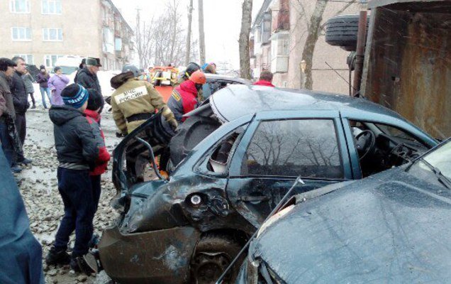 Авария в Прикамье: у фуры отказали тормоза, и она снесла четыре легковушки