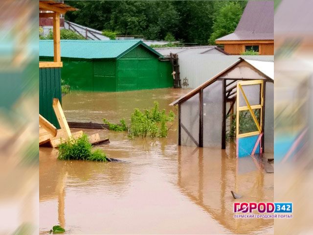 В Прикамье дождями затопило поселки Кукуштан и Янычи