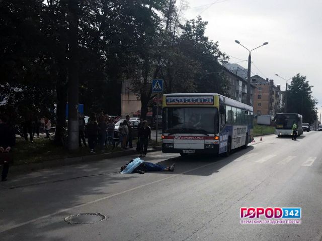 В Перми задержали водителя автобуса, насмерть сбившего пешехода на «зебре»