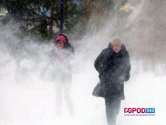 МЧС предупреждает о сильном ветре, метелях и снегопадах в Прикамье
