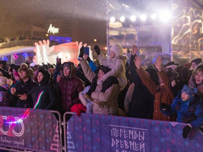 Новый год на эспланаде в Перми отметили 43 тысячи человек