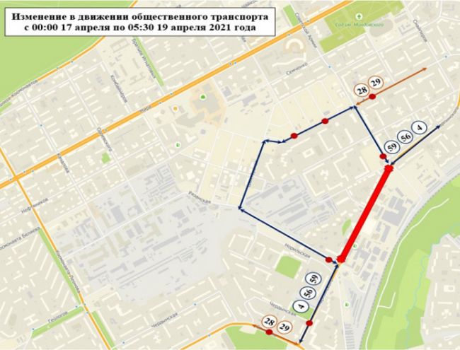 На улице Карпинского в выходные изменится движение автобусов