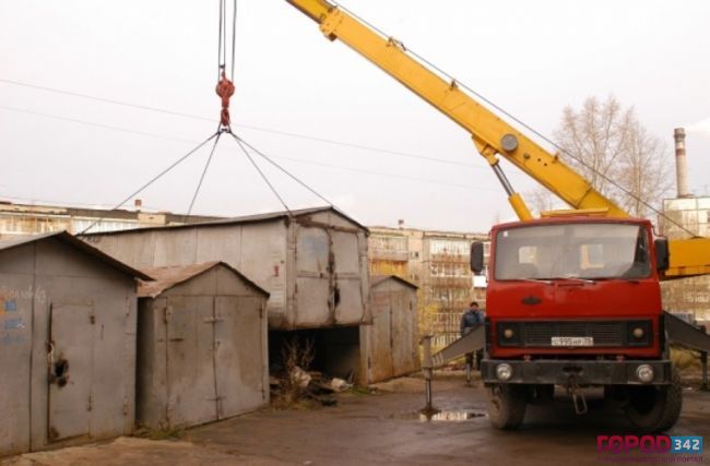В Мотовилихе сносят «самопальные» гаражи