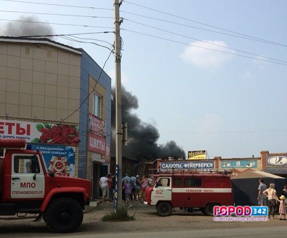 Кудымкар. Пожар в супермаркете «Магнит»