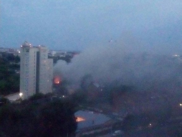19 июня в Перми в районе Красных казарм произошел пожар