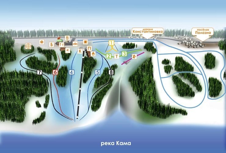 Лыжные базы и горнолыжные курорты Перми и Пермского края