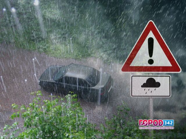 МЧС России предупреждает: 20 июля в Прикамье ожидаются дожди, град, грозы, шквалистое усиление ветра до 25 м/с