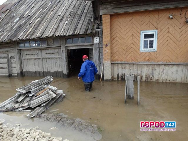 В Юсьвинском районе Пермского края подтопило жилые дома