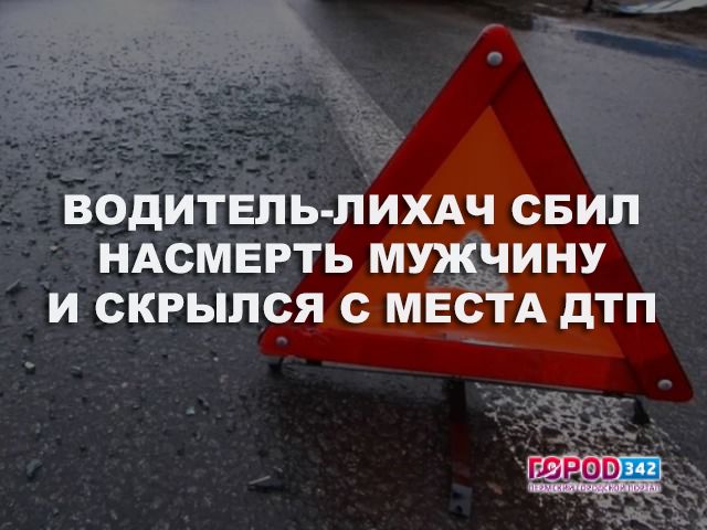 В Соликамском районе водитель насмерть сбил мужчину и скрылся с места ДТП