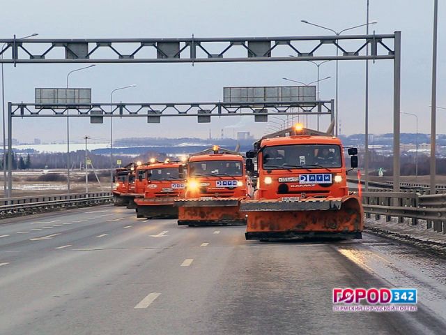 В Пермском крае все автомобильные дороги федерального значения переведены на зимние условия содержания