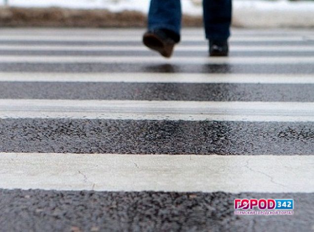 В Перми водитель не захотел уступать дорогу и сбил женщину на пешеходном переходе