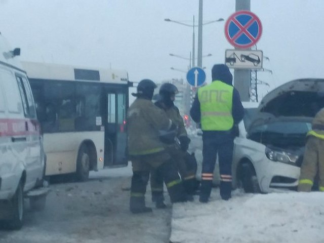 В Мотовилихинском районе Перми вновь произошло ДТП с участием автобуса