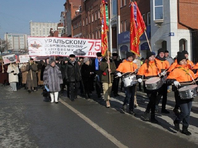 Парад памяти уральских добровольцев прошел в Перми 11 марта