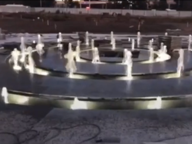 На эспланаде в Перми состоялся пробный запуск нового фонтана
