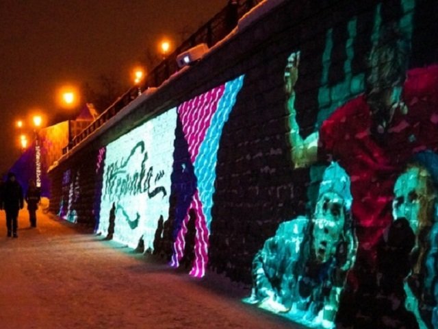 18 января в рамках проекта администрации Перми «Зима на набережной» начнется показ видеоинсталляции «Театр фестивальный»