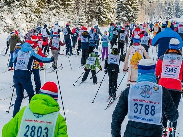 Участие  в «Лыжне России» приняли 25 тысяч жителей Прикамья