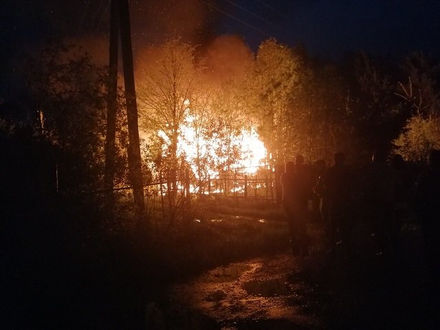В Прикамье сгорел дачный дом