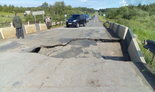 В Прикамье обрушился капитальный мост