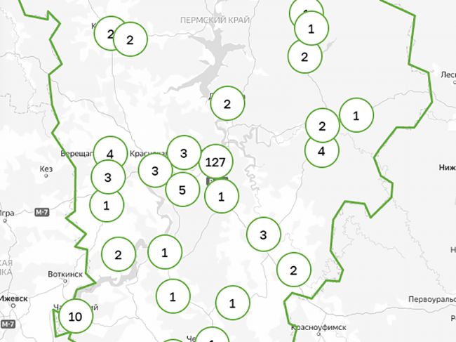 Власти Пермского края опубликовали карту распространения коронавируса