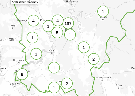 Власти Прикамья обновили карту распространения коронавируса в регионе