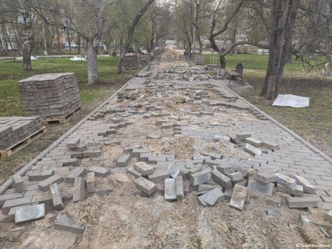 В Перми начался ремонт сквера Уральских добровольцев