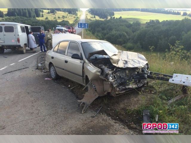 В ДТП на трассе Полазна-Чусовой пострадали 5 человек