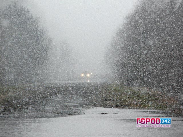 В ближайшие дни в Перми ожидается снегопад с дождем